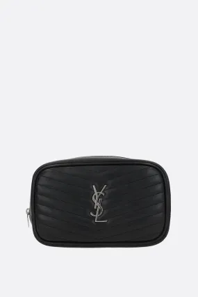 Quilted Diamond Pattern Leather Crossbody