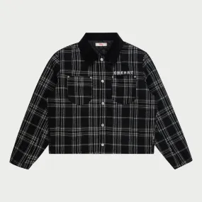 Quilted Lined Plaid Jacket