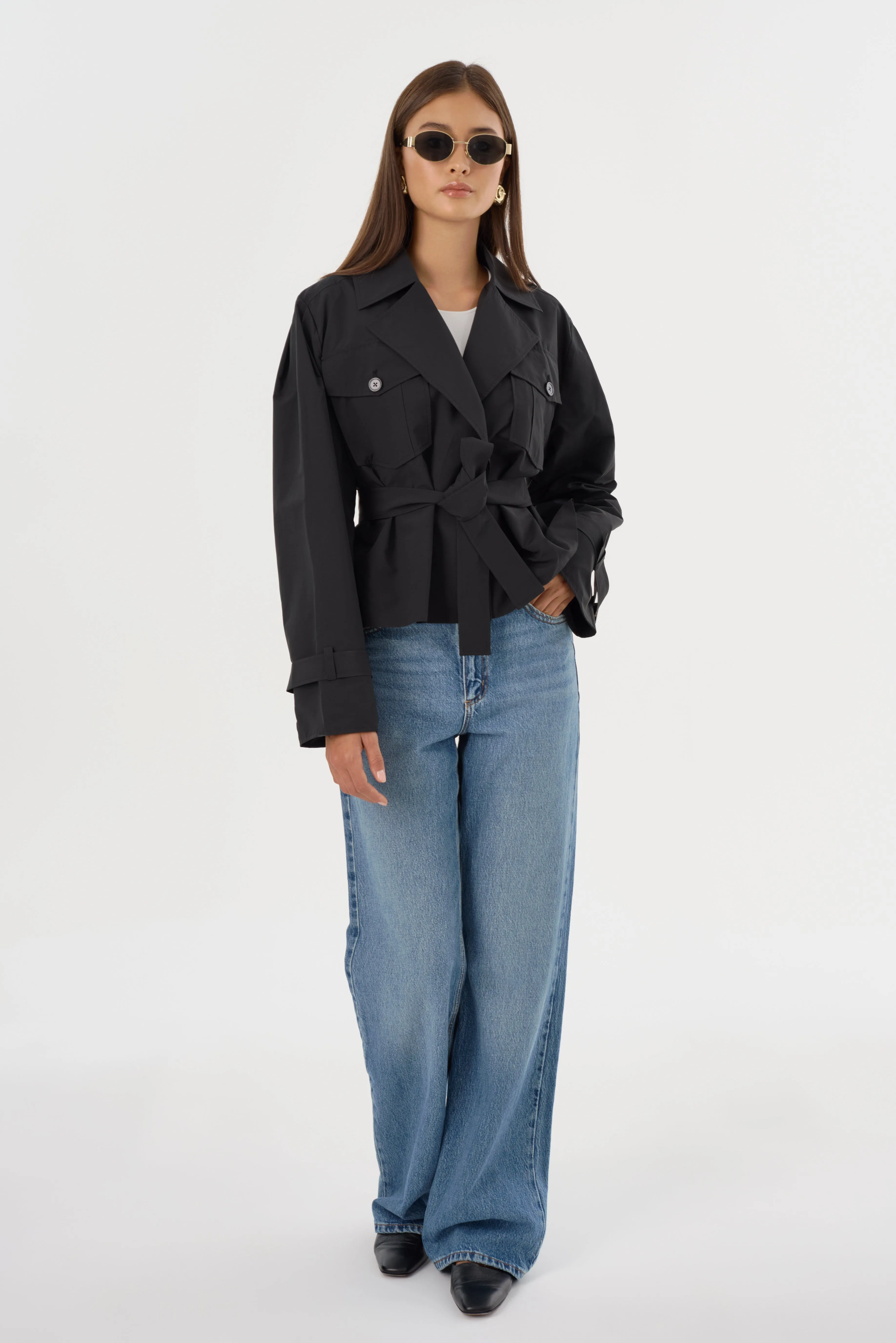 QUINN | Cropped Trench Coat