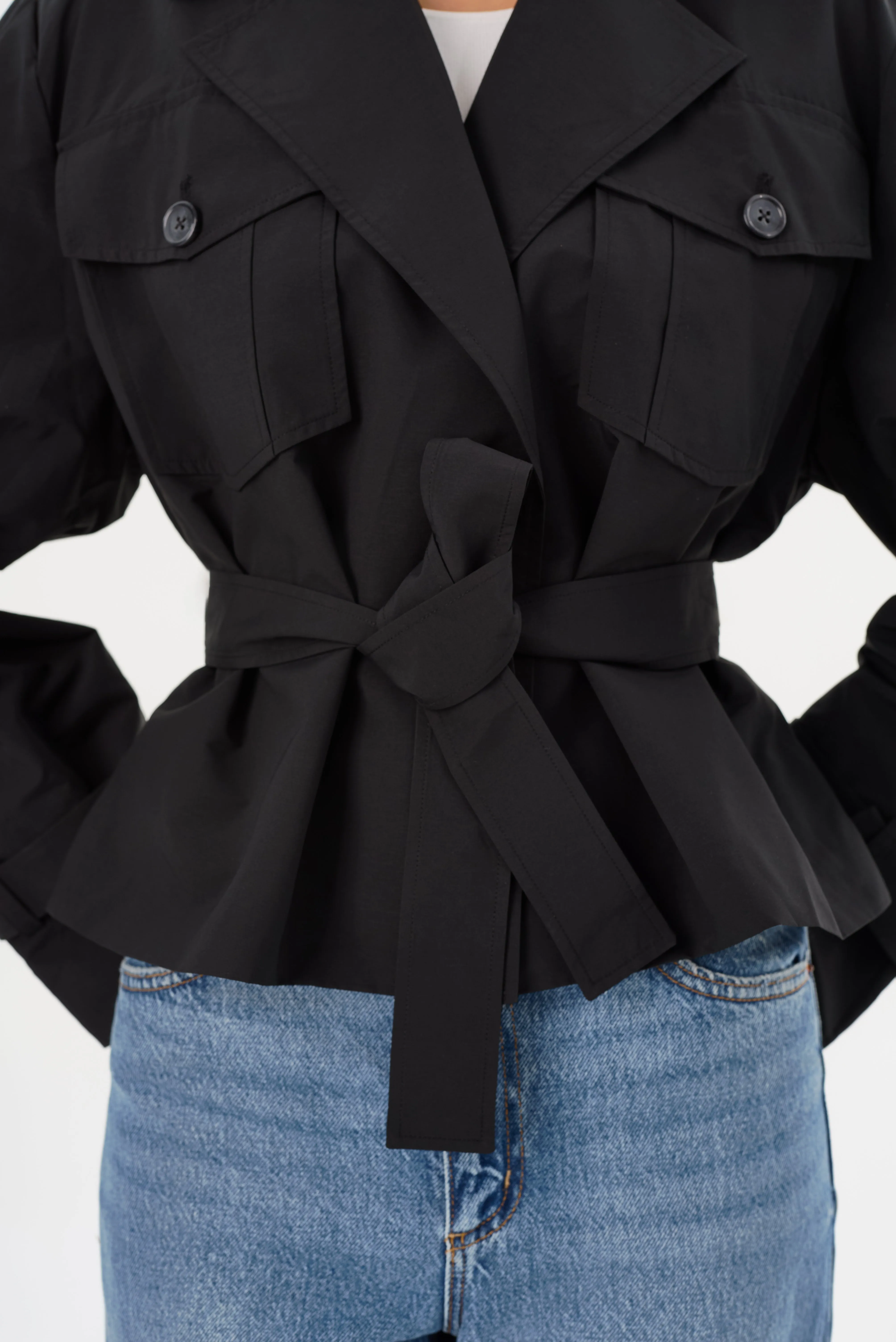 QUINN | Cropped Trench Coat