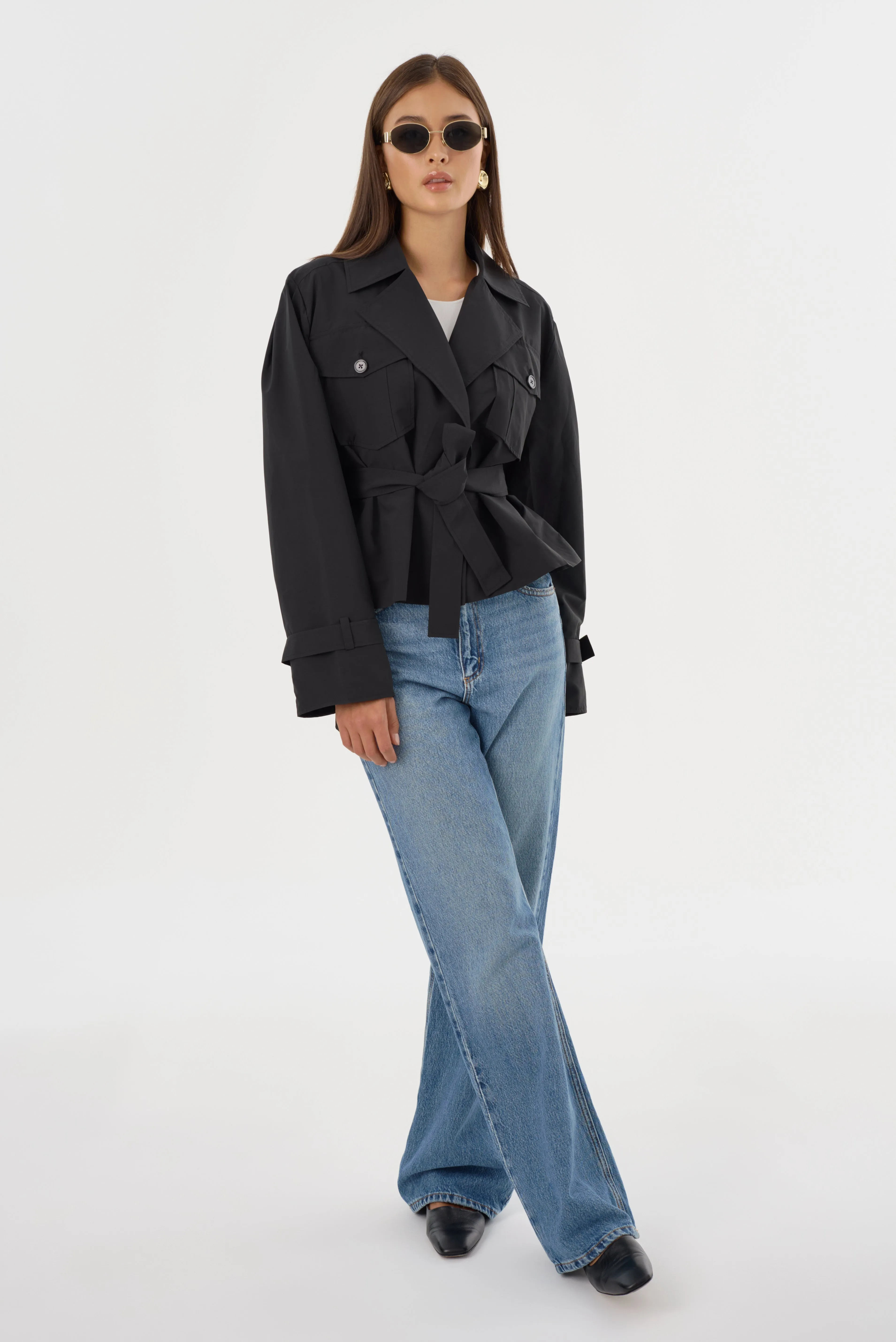 QUINN | Cropped Trench Coat