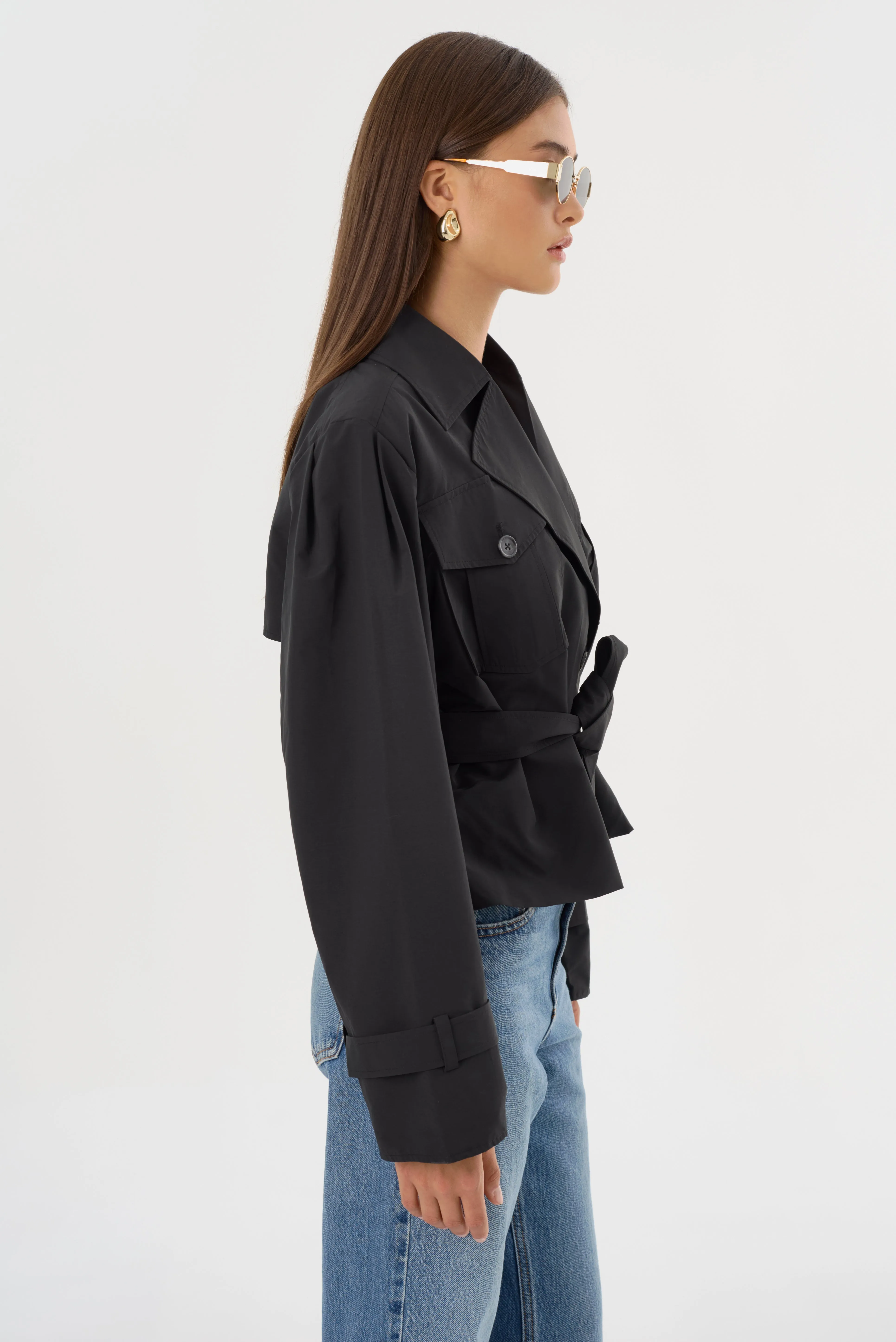 QUINN | Cropped Trench Coat