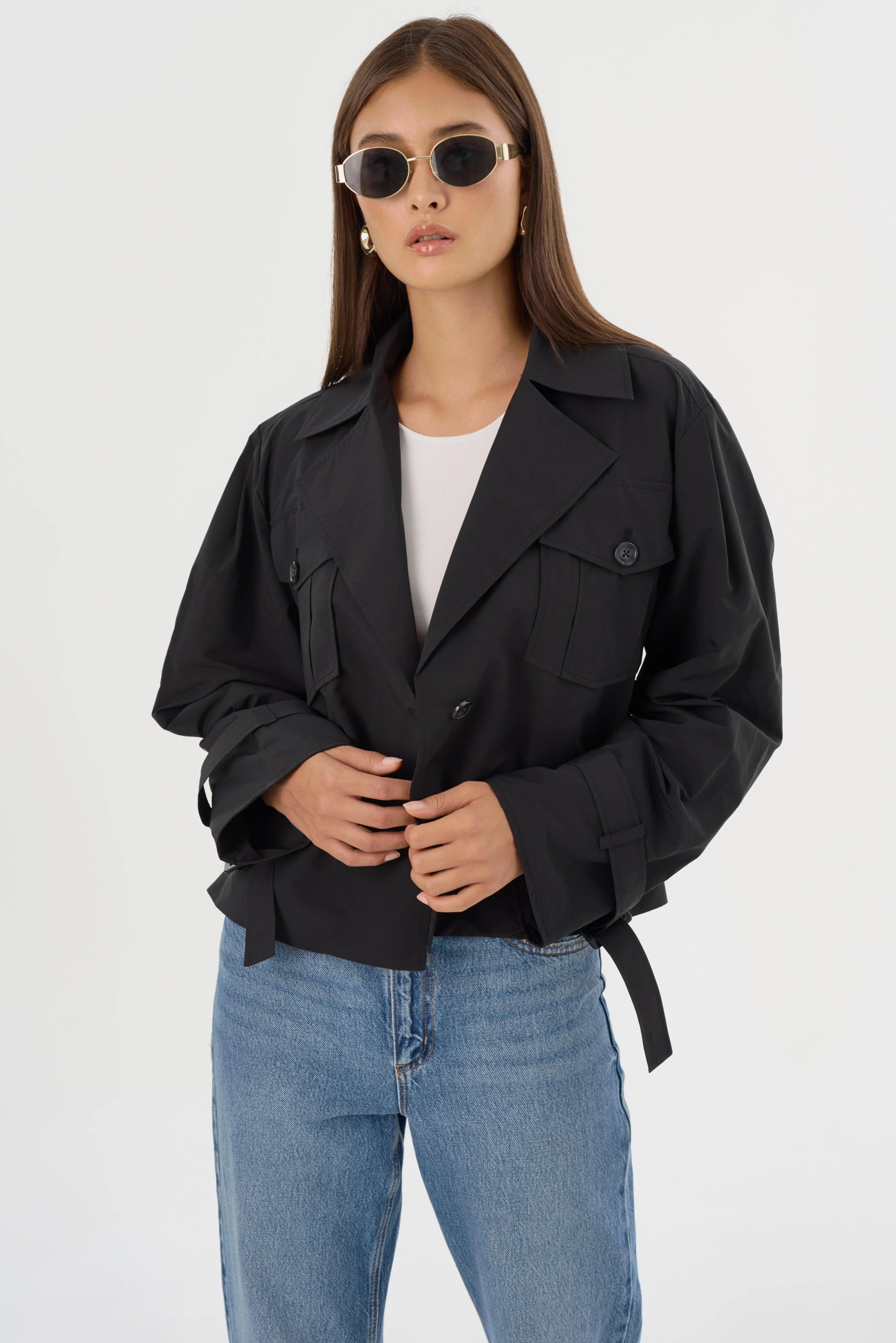 QUINN | Cropped Trench Coat