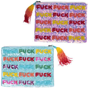 "Last Fuck Given" Beaded Bag