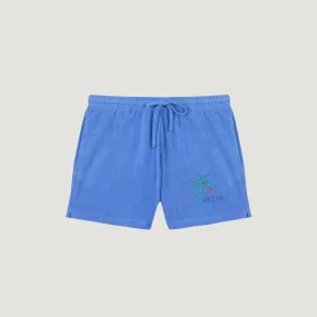 "Mini Club Vacances" Short Trousseau (Azur Blue Terry)
