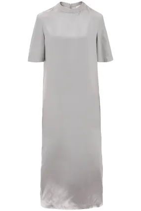 "silk maxi dress tuga TUGA SILVER GREY