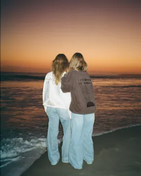 "Yin Yang" Let's Watch the Sunset Crew Neck