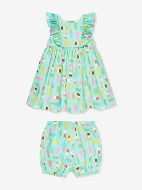 Rachel Riley Baby Girls Ice Lolly Sundress and Bloomers in Blue