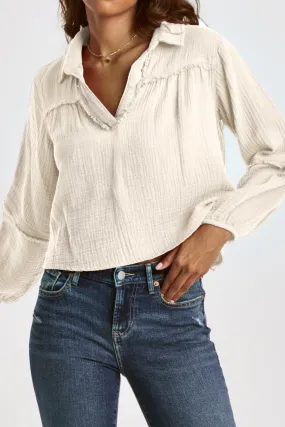 RADELLA BELL SLEEVE BLOUSE NATURAL