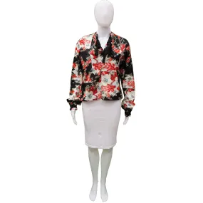 RAG & BONE FLORAL BLOUSE  TOP