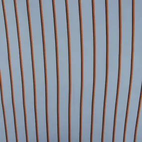 Rayon Poplin Stripe - Various Stripe - Blue / Brown