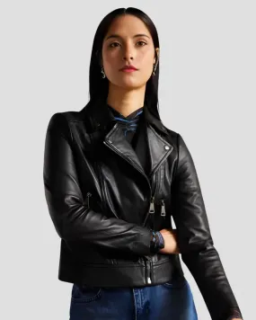 Rebel Rider Black Biker Leather Jacket