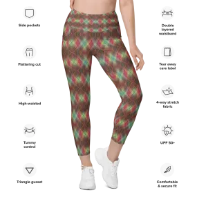 Recursia Argyle Rewired Leggings With Pockets