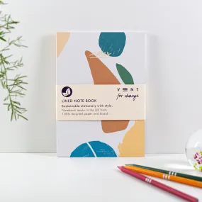 Recycled Paper & Card A5 'Notes' Notebook - Earth