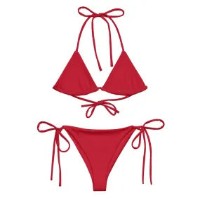 Red Eco String Bikini