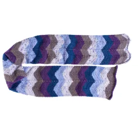 Red Heart Knit Chevron Scarf