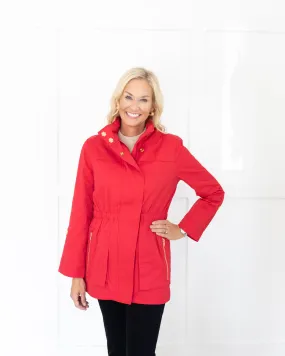 Red Rain Jacket