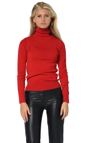 RED ROLL NECK