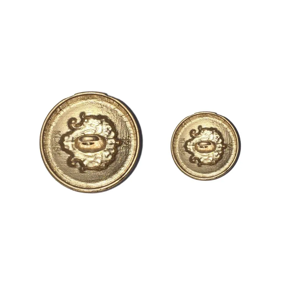 Red Traditional Metal Buttons