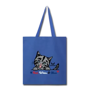 Red White & Mew Tote Bag