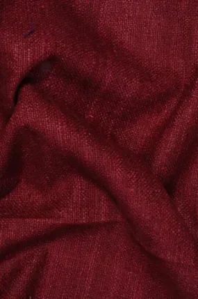 Red Wine Silk Linen (Matka) Fabric