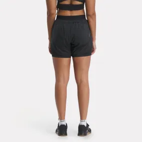Reebok Apparel  Women's Running 2 In 1 Short Reebok Running App Women Black Reg