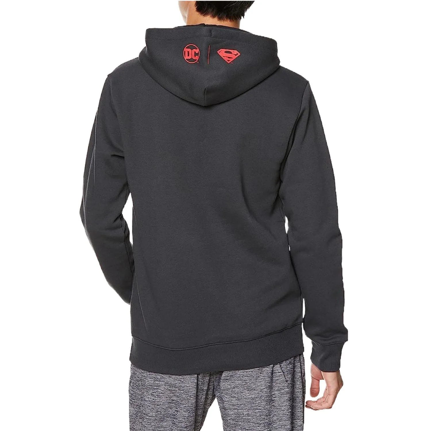Reebok DC X Superman Pull Over Men's Hoodie Dark Graphite