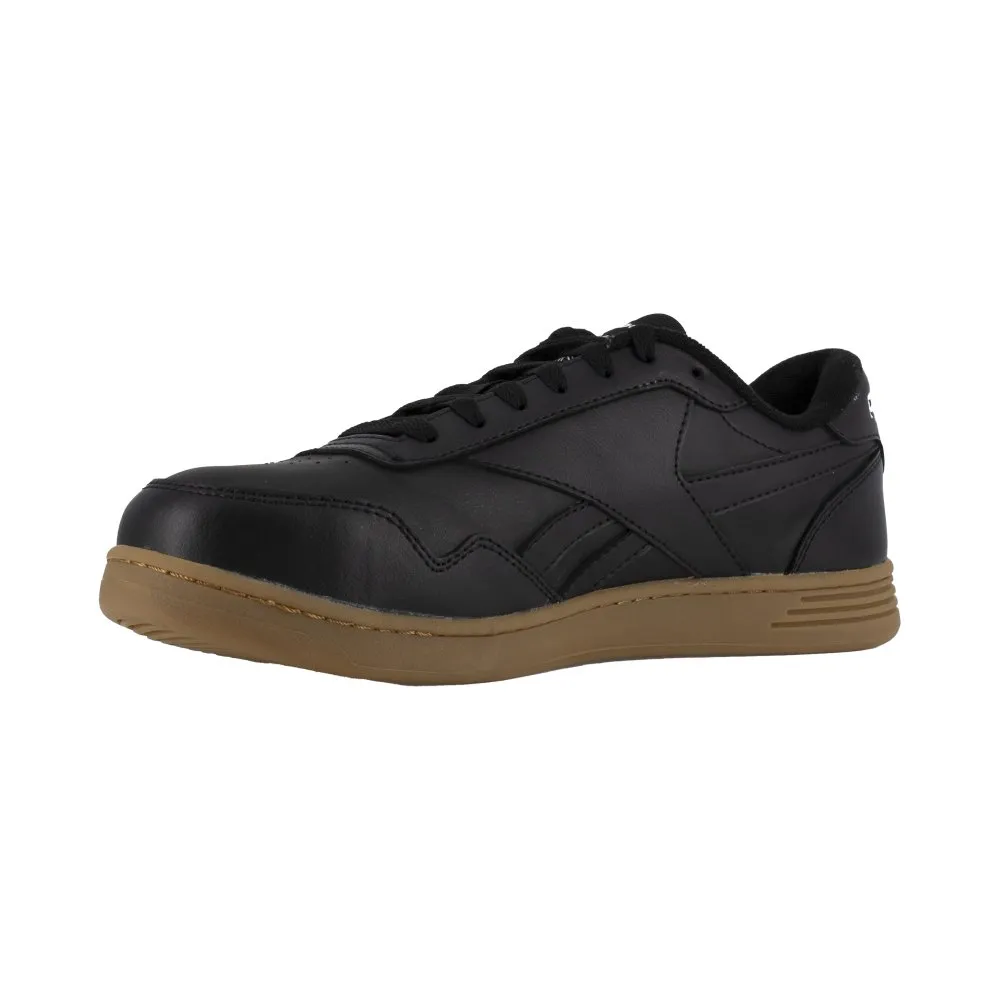 Reebok Men's Club Memt Classic Work Sneaker Composite Toe Rb4154 In Black And Gum