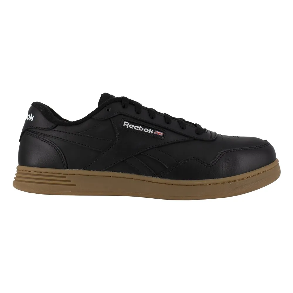 Reebok Men's Club Memt Classic Work Sneaker Composite Toe Rb4154 In Black And Gum