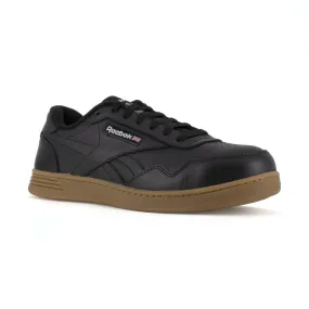 Reebok Men's Club Memt Classic Work Sneaker Composite Toe Rb4154 In Black And Gum