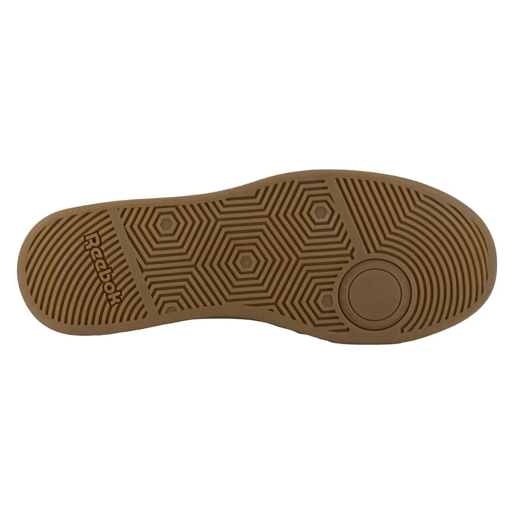 Reebok Men's Club Memt Classic Work Sneaker Composite Toe Rb4154 In Black And Gum