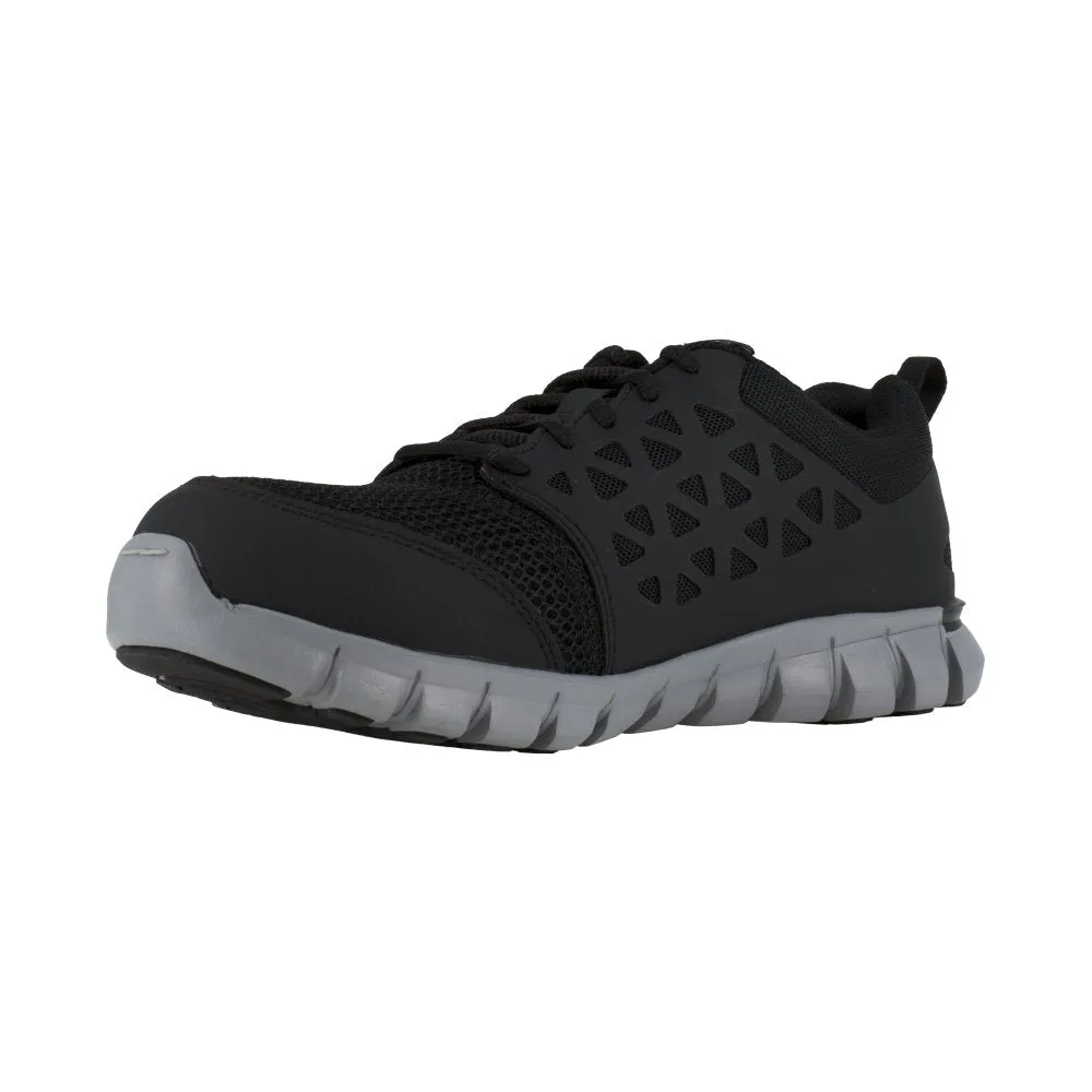 Reebok Sublite Cushion Athletic Work Shoe Women's Alloy Toe Rb041 In Black