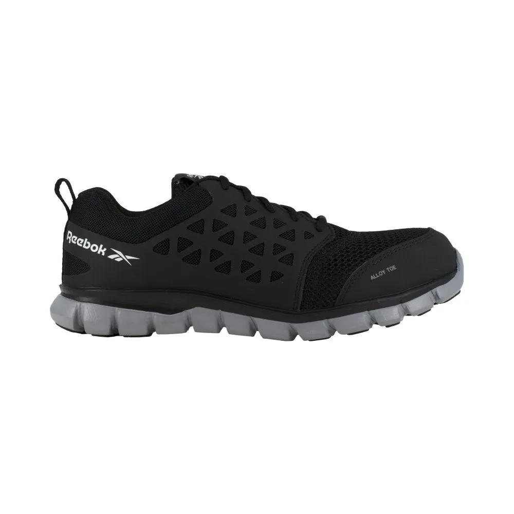Reebok Sublite Cushion Athletic Work Shoe Women's Alloy Toe Rb041 In Black