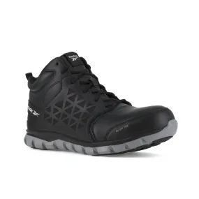 Reebok Sublite Cushion Work Athletic Mid-cut Women's Alloy Toe Rb142 In Black