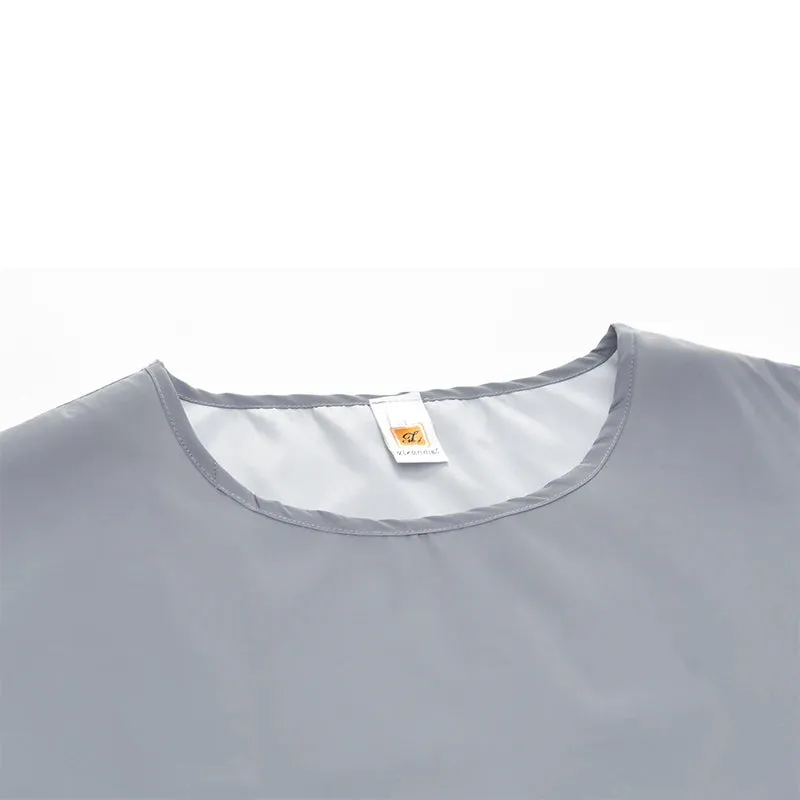 Reflective Solid Casual Short Shirt