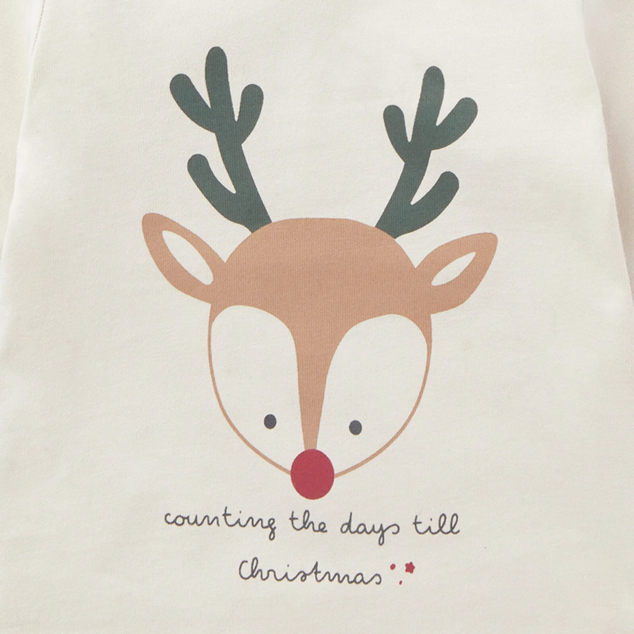 Reindeer Slogan Tee & Ribbed Leggings Outfit