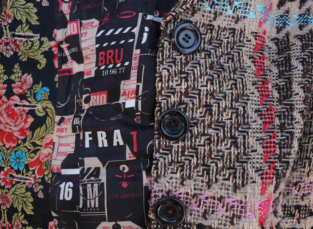 RENA LANGE MULTICOLOUR TWEED JACKET