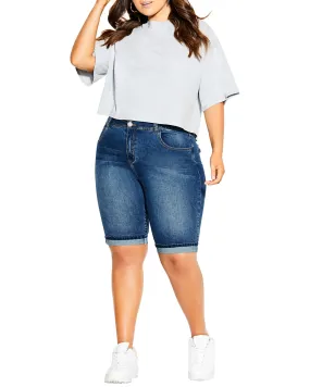 Renata Bermuda Shorts | Medium Wash