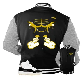 Retro 11 Gratitude DMP Raging Face Varsity Jacket