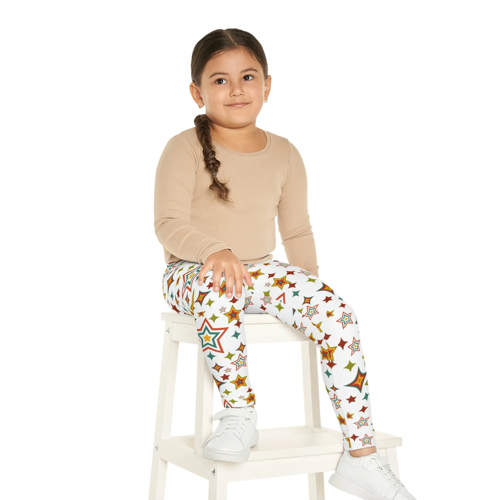 Retro Star Kids Leggings (AOP)