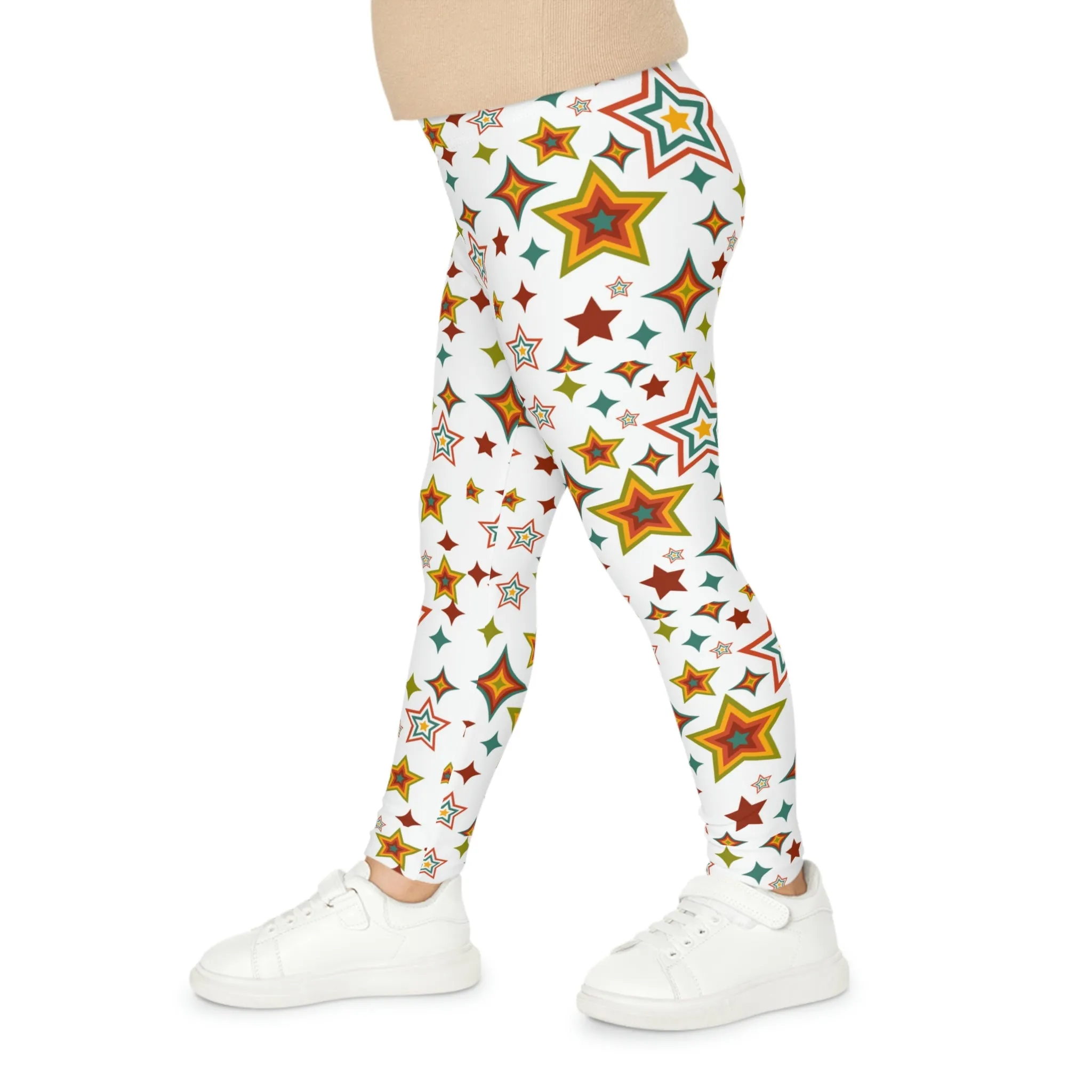 Retro Star Kids Leggings (AOP)