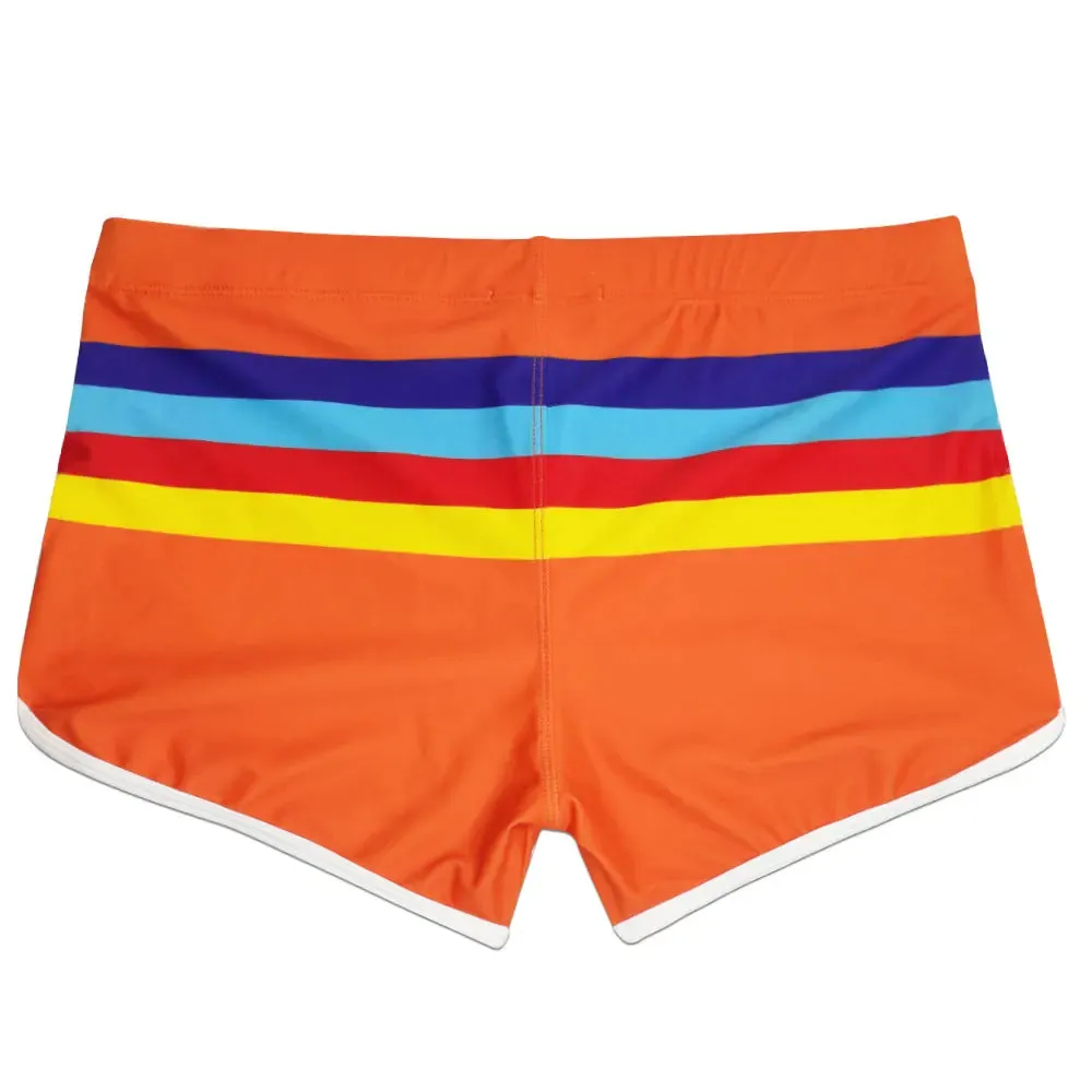 Retro Stripes Swim Trunk