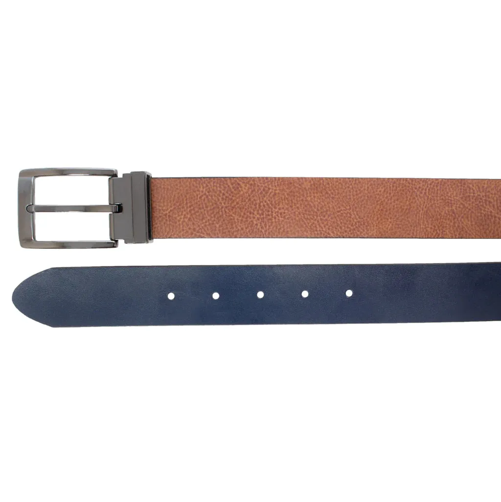 Reversible Smooth Leather Belt - 35MM