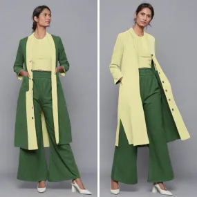 Reversible Warm Cotton Corduroy Convertible Jacket Dress