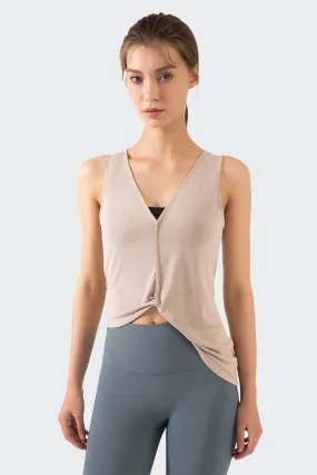Reversible Wear Asymmetrical Hem Tank Tops