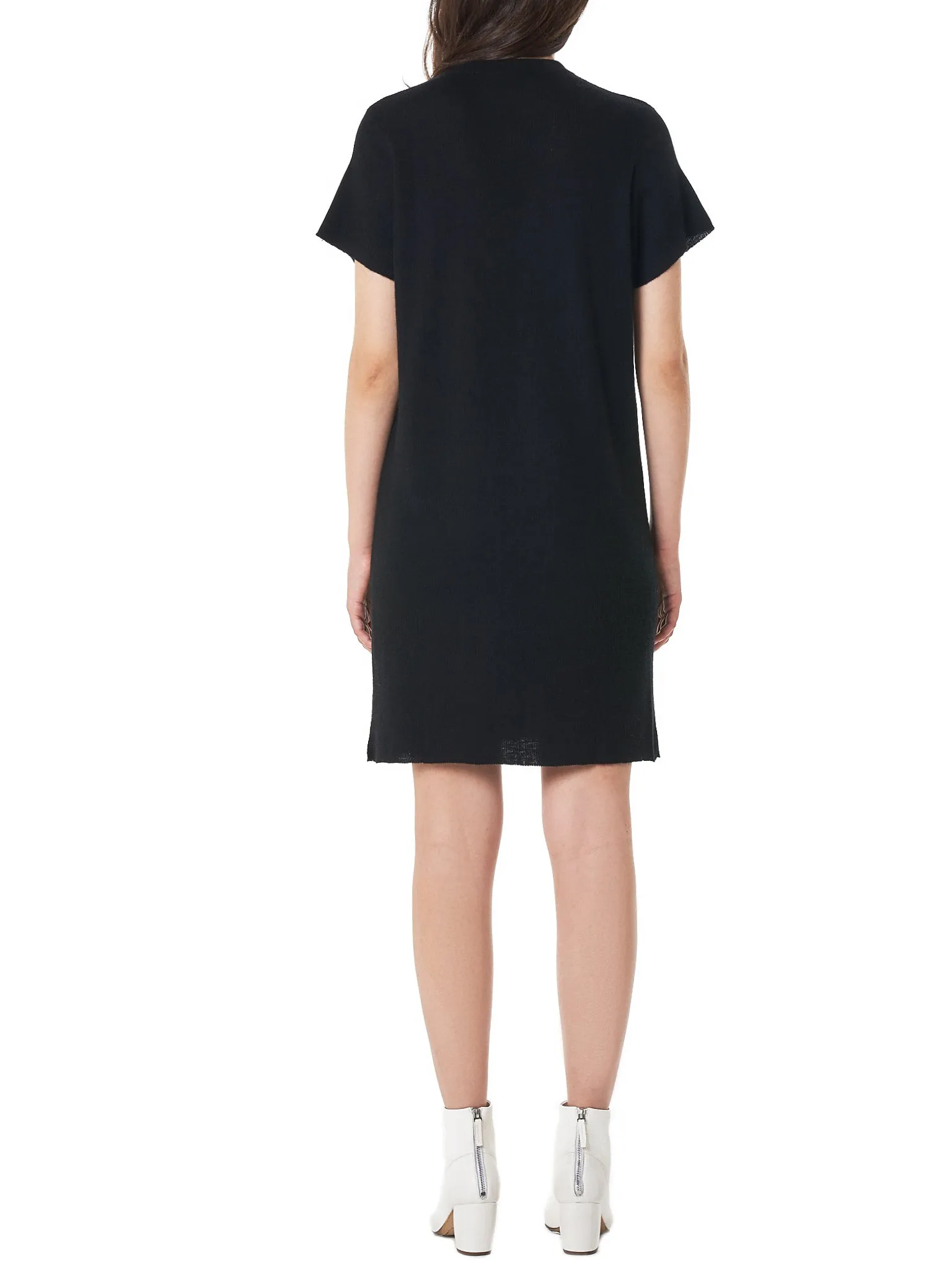 Rib Knit Dress (508-BLACK)