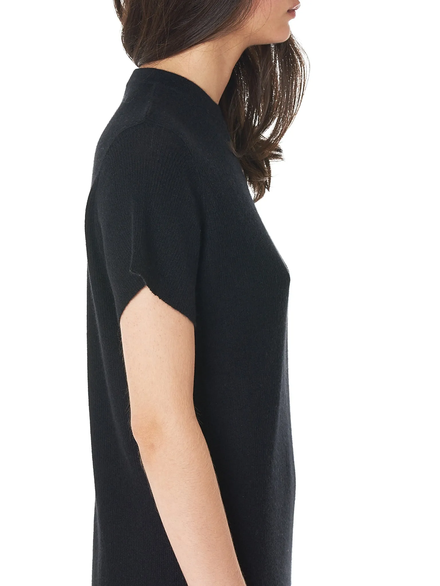 Rib Knit Dress (508-BLACK)