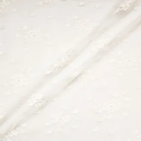 Rich Ivory Floral Chantilly Lace