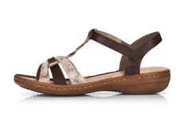 Rieker Womens Regina 38 Rosa Marone
