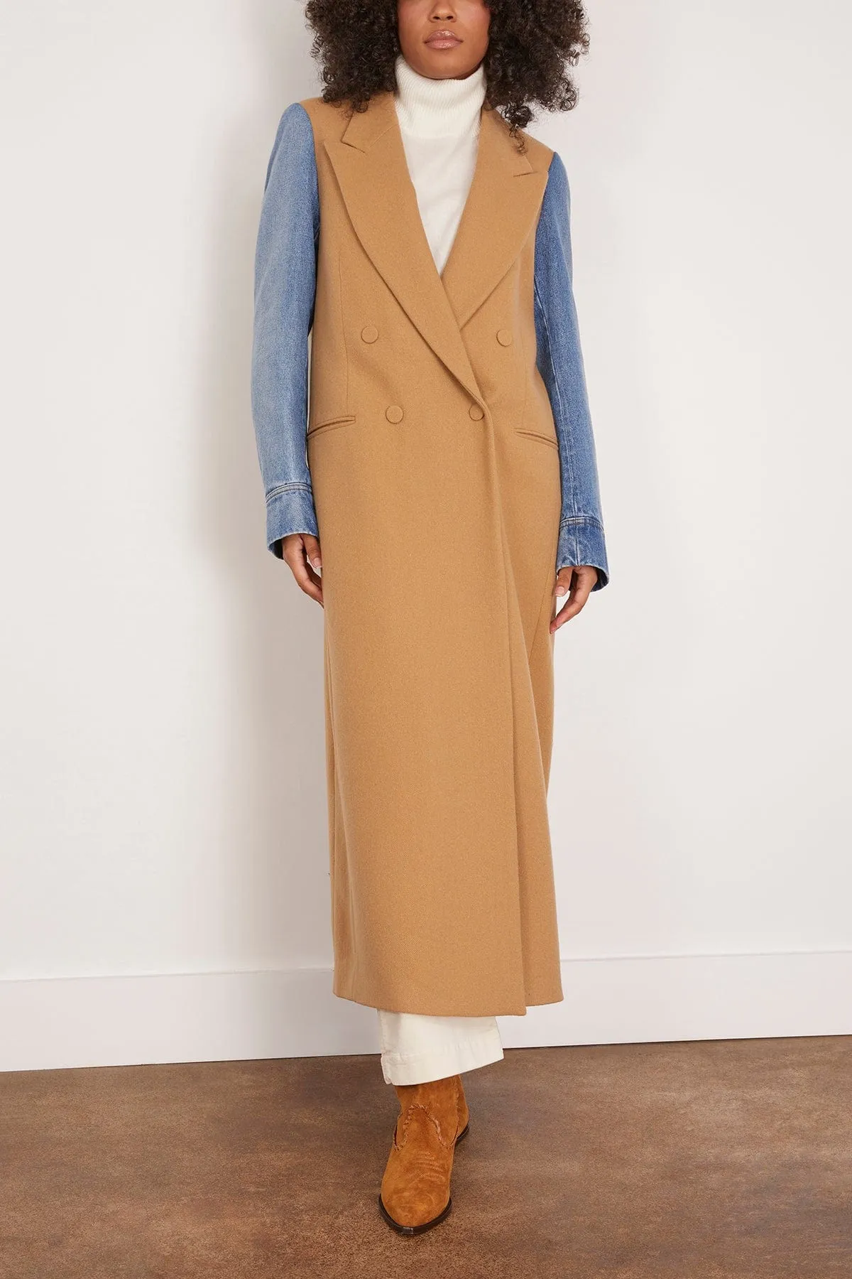 Rinko Bis Coat in Camel